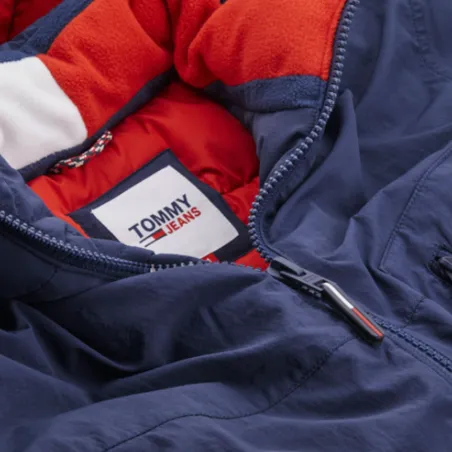 Produits victimes de leur succès Tommy Jeans Bleu Solid graphic jacket