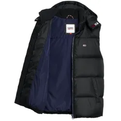 Doudoune sans manches homme Tommy Jeans Padded down vest Noir - ZESHOES