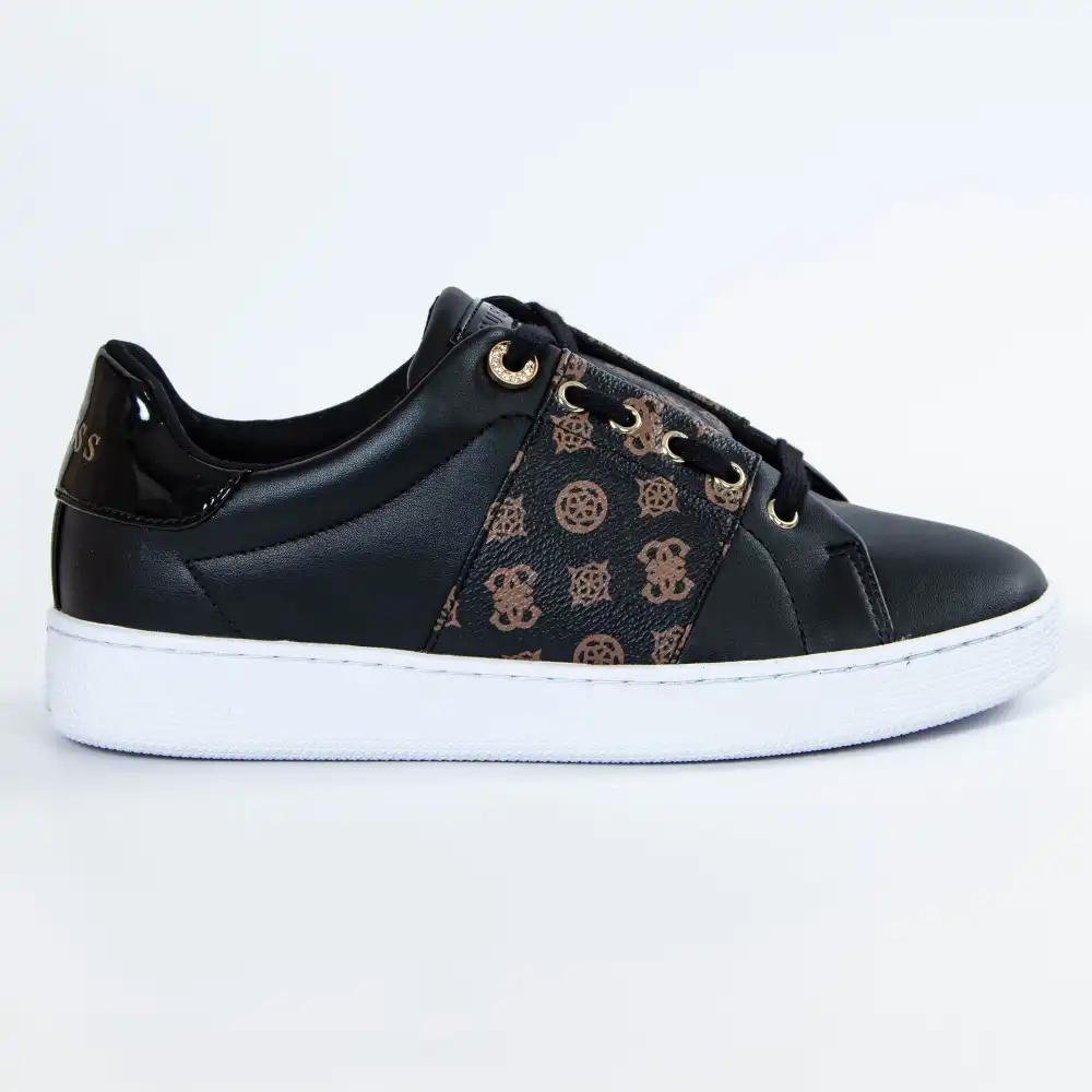 Basket basse femme Guess Only logo Noir - ZESHOES Basket basse femme Guess Only logo Noir - ZESHOES