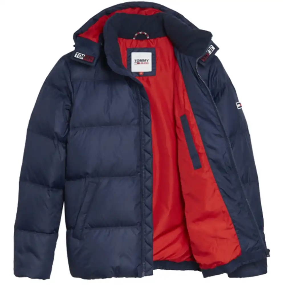 Doudoune homme Tommy Jeans Essential down Bleu - ZESHOES Doudoune homme Tommy Jeans Essential down Bleu - ZESHOES