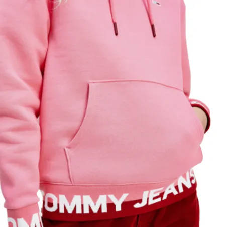 Produits victimes de leur succès Tommy Jeans Rose Branded hem hoodie