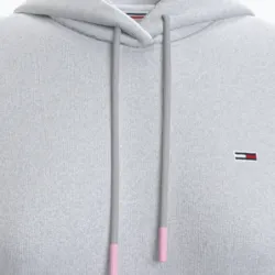Sweat shirt femme Tommy Jeans Branded hem Gris - ZESHOES Sweat shirt femme Tommy Jeans Branded hem Gris - ZESHOES