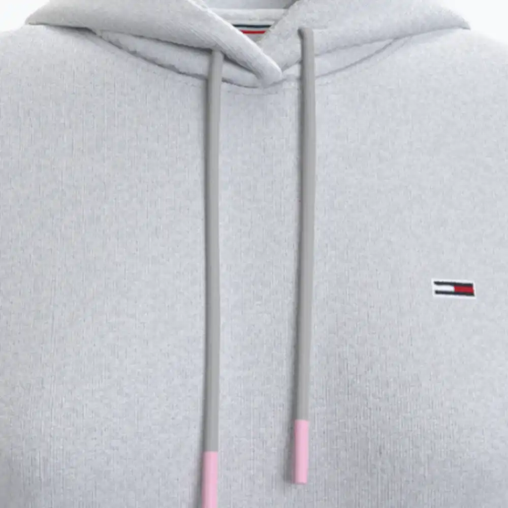 Sweat shirt femme Tommy Jeans Branded hem Gris - ZESHOES Sweat shirt femme Tommy Jeans Branded hem Gris - ZESHOES