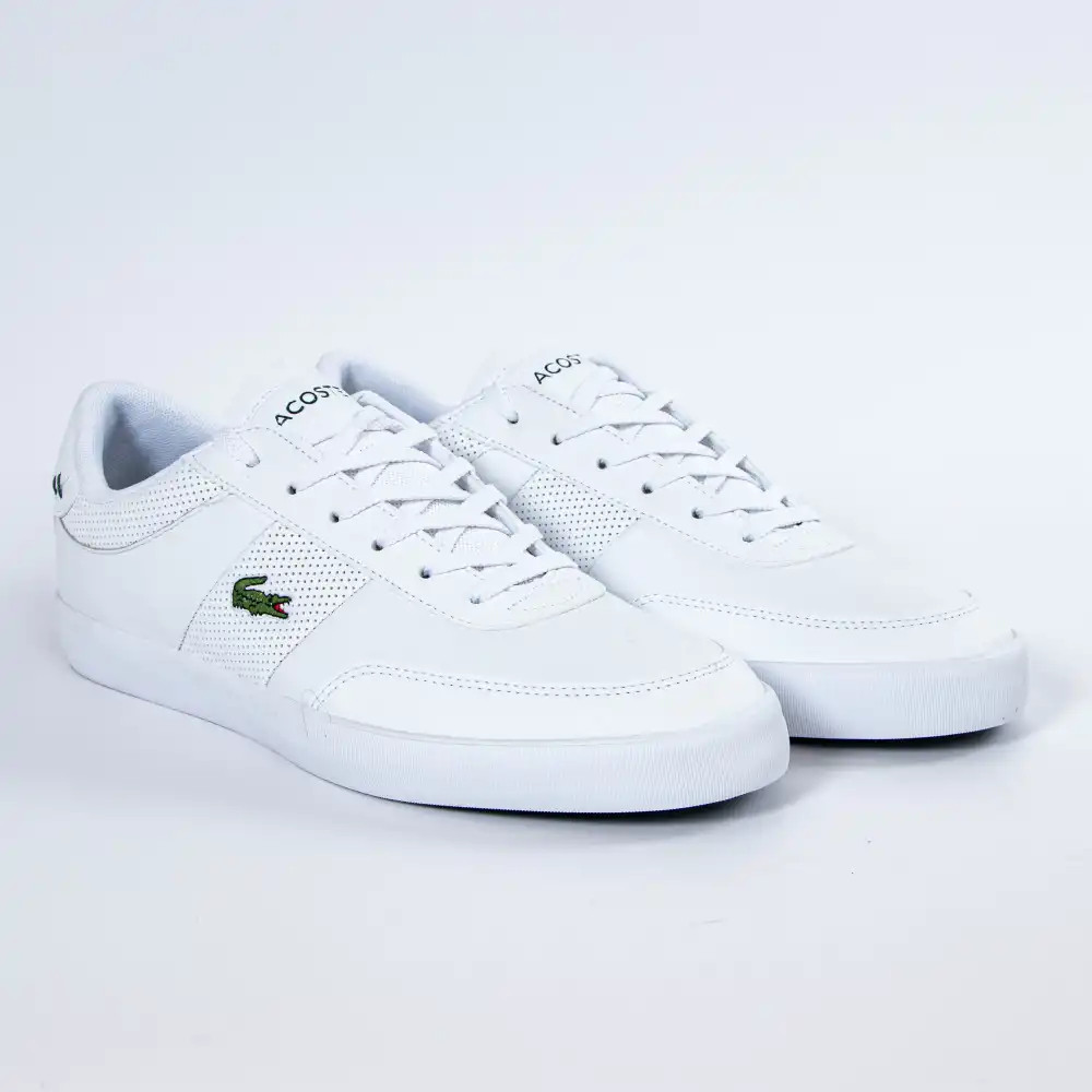 Basket basse homme Lacoste Classic logo Blanc - ZESHOES