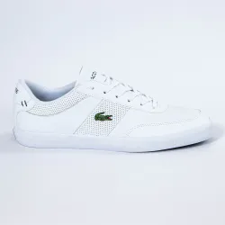 Basket de ville basse homme Lacoste Classic logo Blanc - ZESHOES Basket de ville basse homme Lacoste Classic logo Blanc - ZESHOES