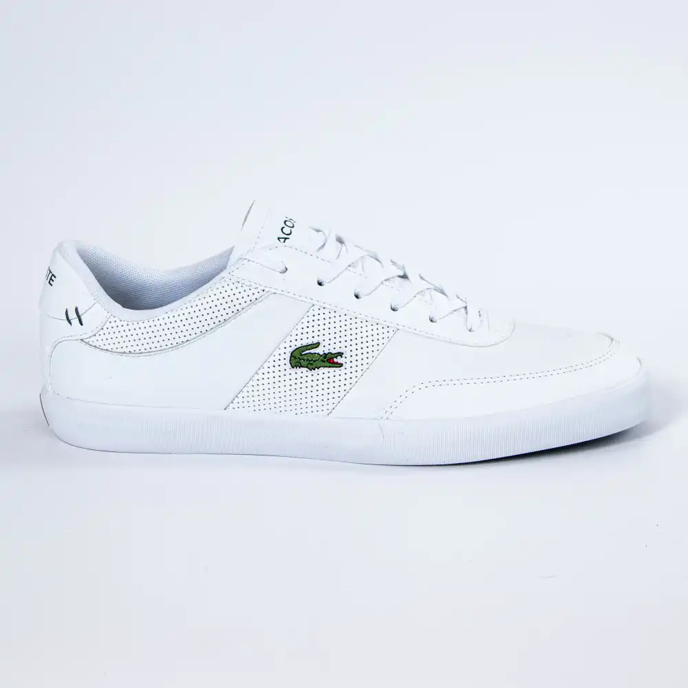 Basket de ville basse homme Lacoste Classic logo Blanc - ZESHOES Basket de ville basse homme Lacoste Classic logo Blanc - ZESHOES