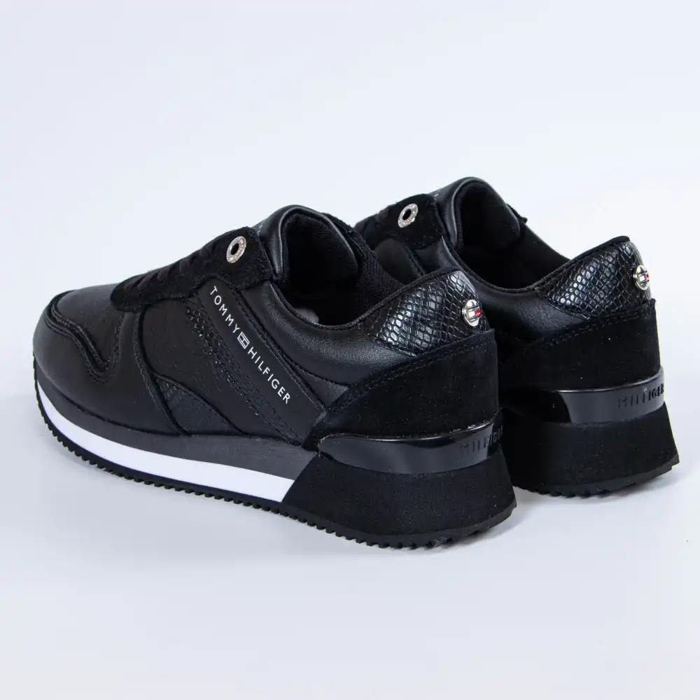 Basket basse femme Tommy Jeans dark Noir - ZESHOES Basket basse femme Tommy Jeans dark Noir - ZESHOES