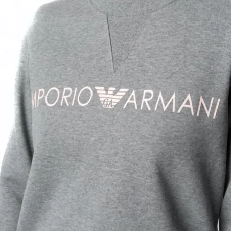 Sweat shirt femme Emporio Armani Gris Classic logo