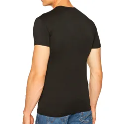 T shirt manche courte homme Emporio Armani Pack x2 tee shirt Noir - ZESHOES