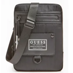 Pochette homme Guess Certosa Noir - ZESHOES Pochette homme Guess Certosa Noir - ZESHOES