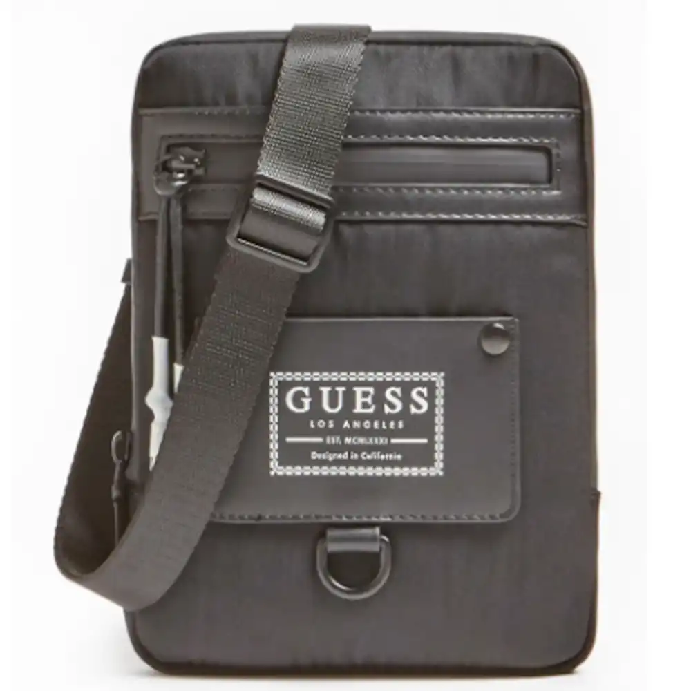 Pochette homme Guess Certosa Noir - ZESHOES Pochette homme Guess Certosa Noir - ZESHOES