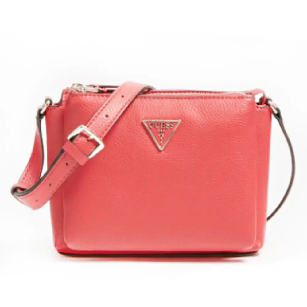 Sac a main femme Guess Becca logo Rouge - ZESHOES