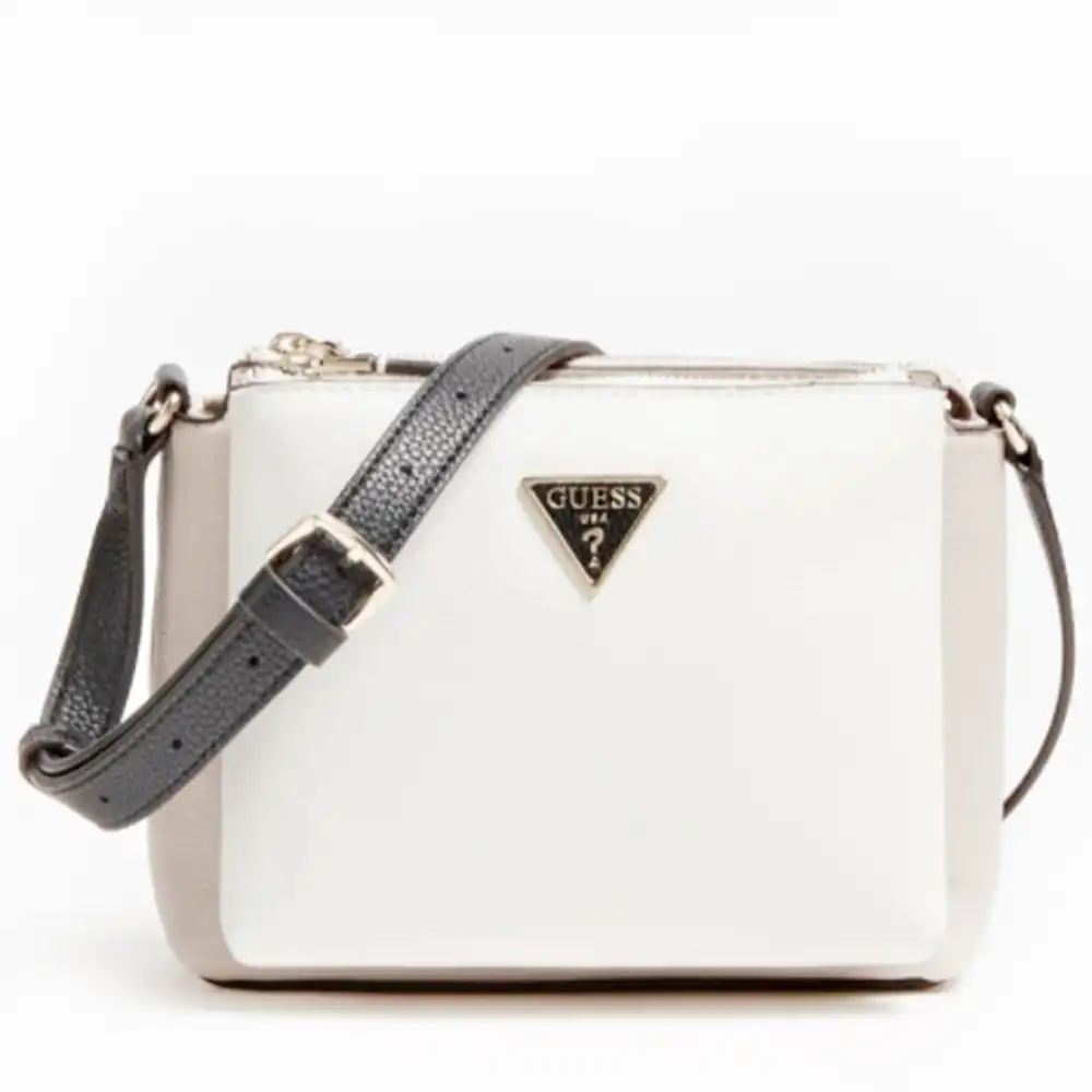 Pochette femme Guess Becca logo Blanc - ZESHOES