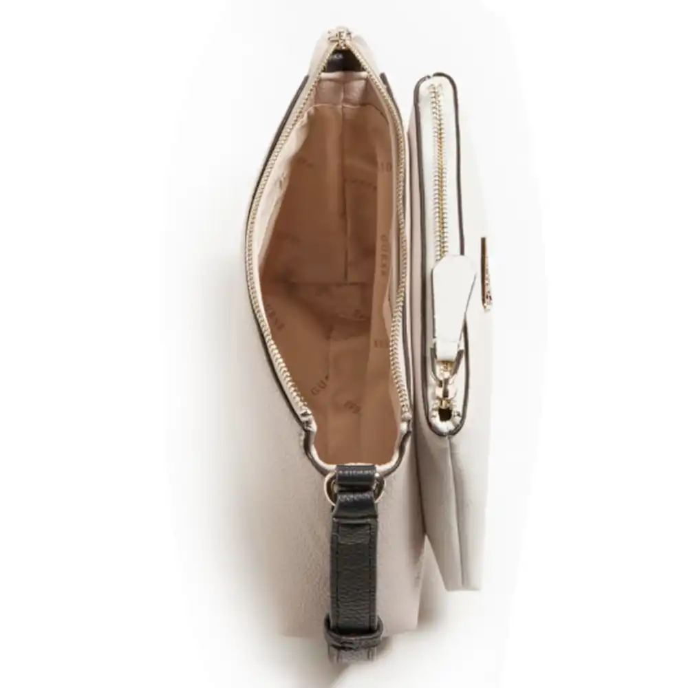 Pochette femme Guess Becca logo Blanc - ZESHOES