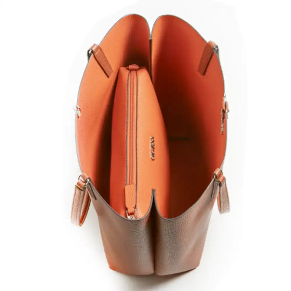 Sac a main femme Guess Cabas alby Marron - ZESHOES Sac a main femme Guess Cabas alby Marron - ZESHOES