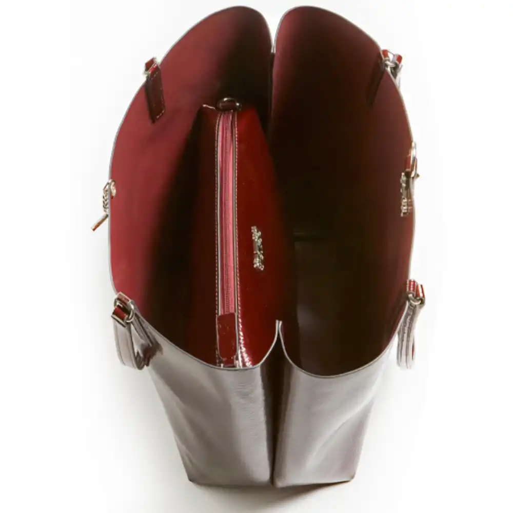Sac a main femme Guess Cabas alby verny Bordeaux - ZESHOES Sac a main femme Guess Cabas alby verny Bordeaux - ZESHOES