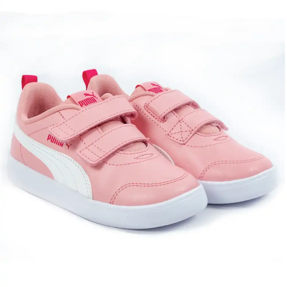 Basket basse fille Puma inf courteflex v2 peony Rose - ZESHOES