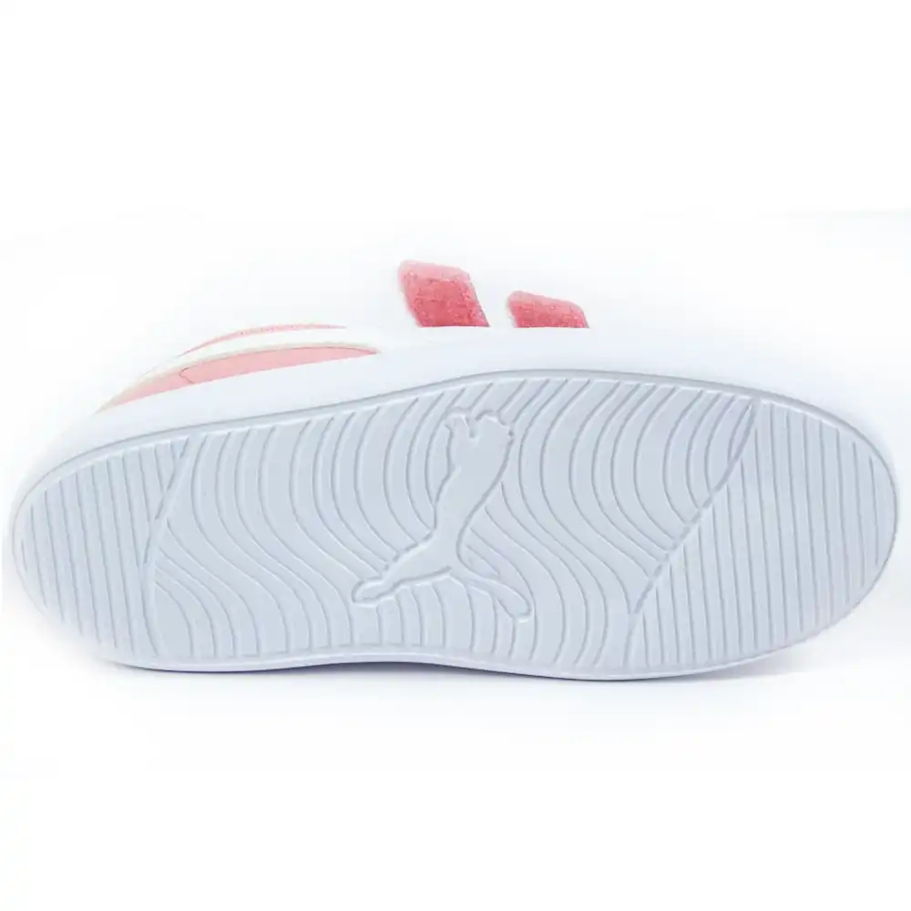 Basket basse fille Puma inf courteflex v2 peony Rose - ZESHOES Basket basse fille Puma inf courteflex v2 peony Rose - ZESHOES