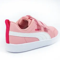 Basket basse fille Puma inf courteflex v2 peony Rose - ZESHOES Basket basse fille Puma inf courteflex v2 peony Rose - ZESHOES