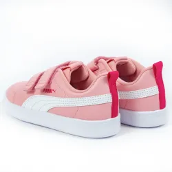 Basket basse fille Puma inf courteflex v2 peony Rose - ZESHOES Basket basse fille Puma inf courteflex v2 peony Rose - ZESHOES