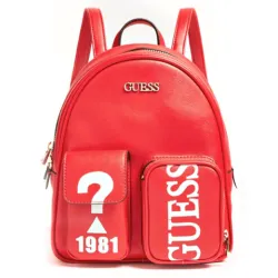 Sac à dos femme Guess Utility vibe Rouge - ZESHOES Sac à dos femme Guess Utility vibe Rouge - ZESHOES