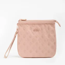 Pochette femme Guess Annabel logo 4g pivoine Rose - ZESHOES