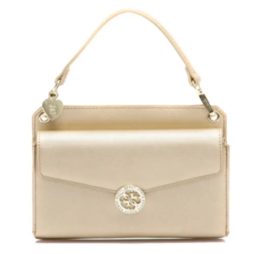 Pochette femme Guess holdhall Or - ZESHOES