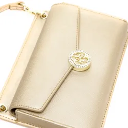 Pochette femme Guess holdhall Or - ZESHOES Pochette femme Guess holdhall Or - ZESHOES