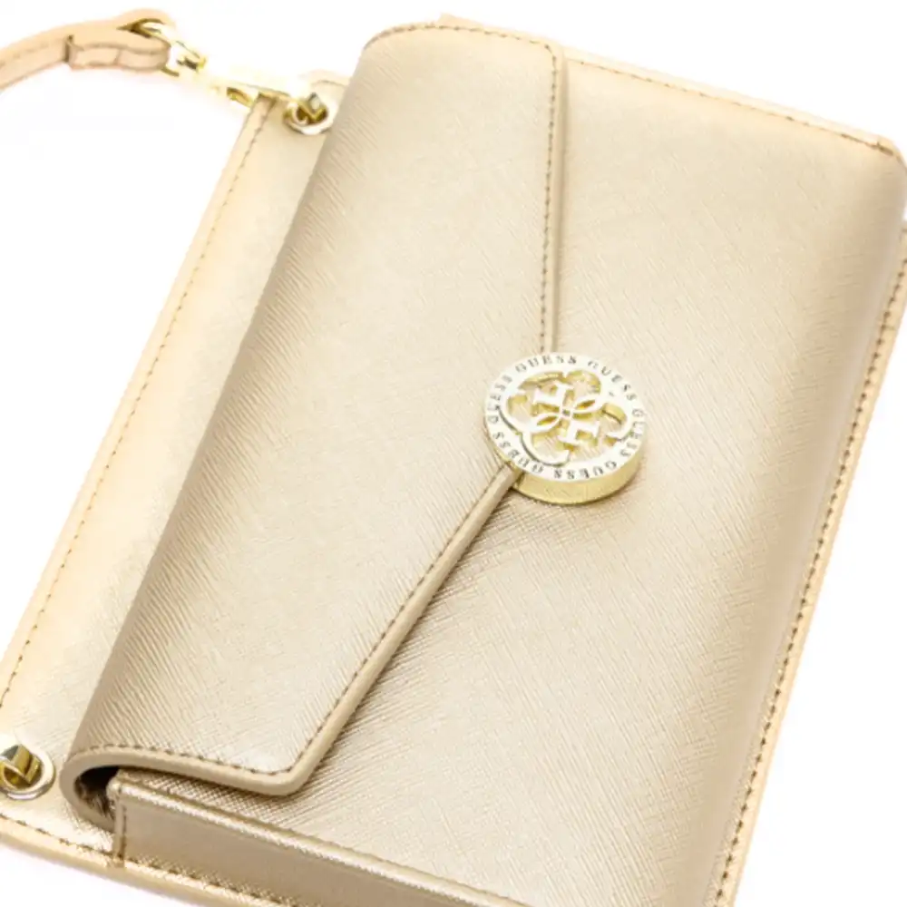 Pochette femme Guess holdhall Or - ZESHOES Pochette femme Guess holdhall Or - ZESHOES