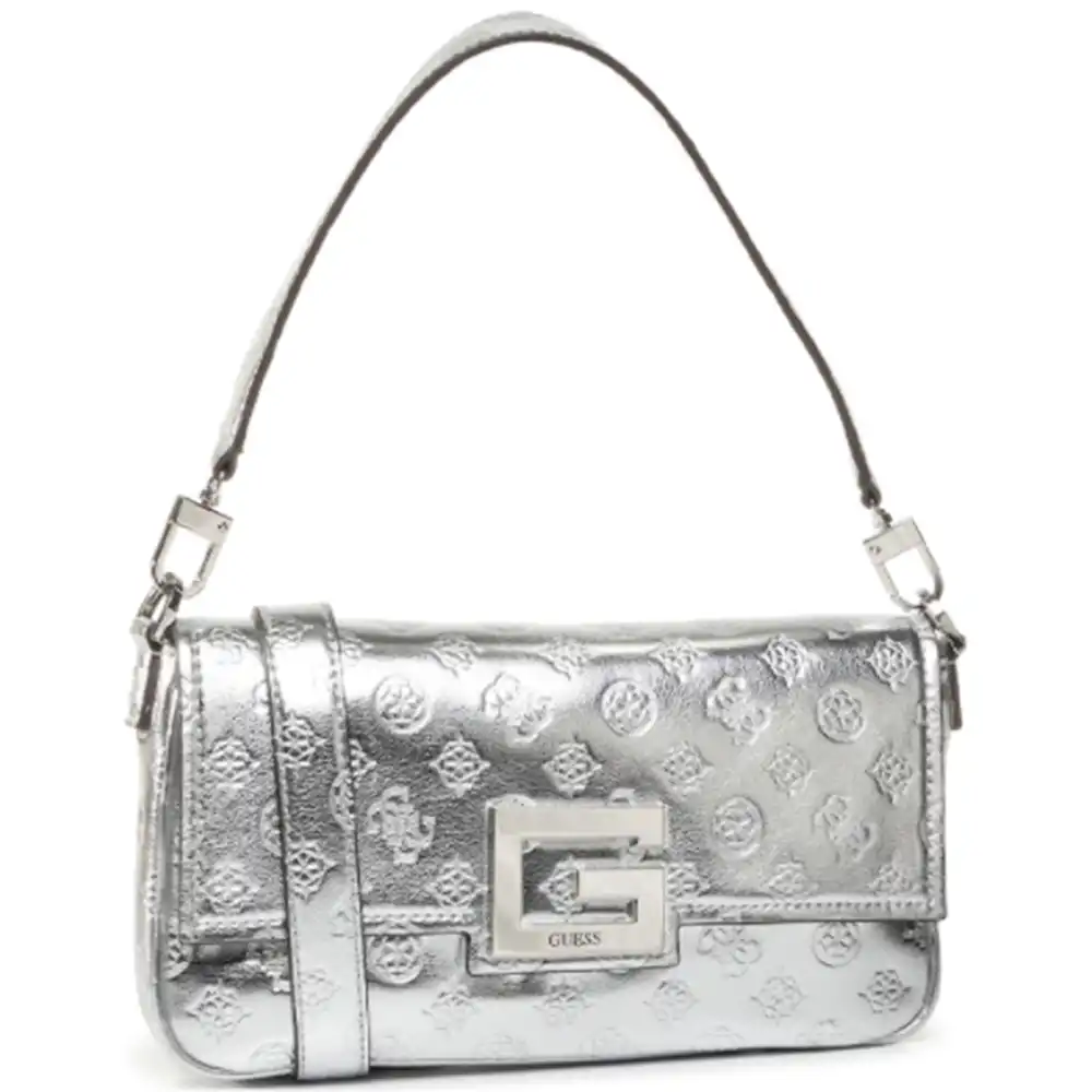 Sac a main femme Guess Big dinner date Argent - ZESHOES