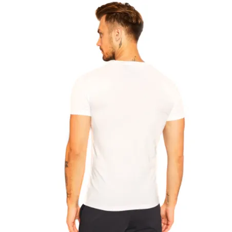 T shirt manche courte homme Emporio Armani Blanc Little logo