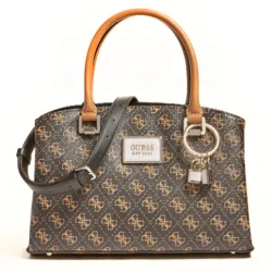 Sac a main femme Guess Tyren logo 4g Marron - ZESHOES