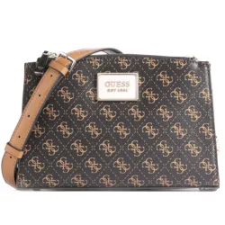 Pochette femme Guess Tyren Marron - ZESHOES Pochette femme Guess Tyren Marron - ZESHOES