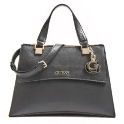 Sac a main femme Guess Dalma breloque logo Noir - ZESHOES