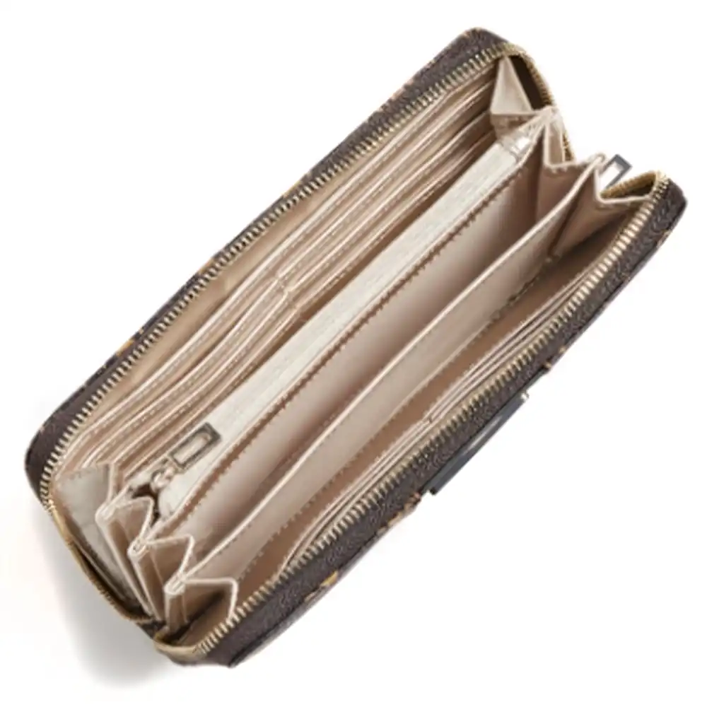 Portefeuille femme Guess Maxi tyren Marron - ZESHOES