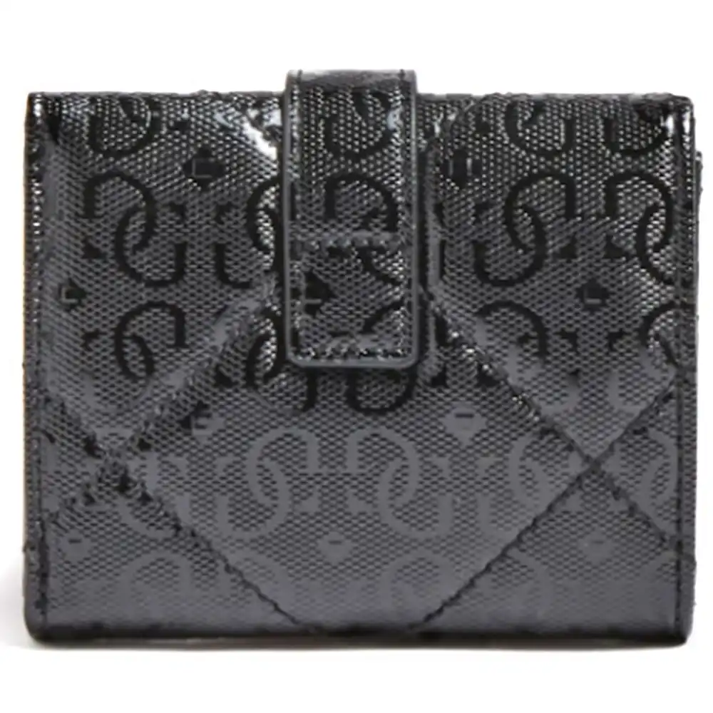Portefeuille femme Guess Dilla capitonne Noir - ZESHOES Portefeuille femme Guess Dilla capitonne Noir - ZESHOES