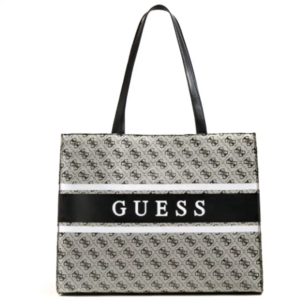 Sac a main femme Guess Cabas Monique logo 4g Gris - ZESHOES Sac a main femme Guess Cabas Monique logo 4g Gris - ZESHOES