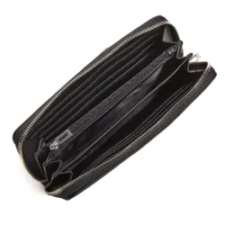 Portefeuille femme Guess Maxi Ambrose Noir - ZESHOES Portefeuille femme Guess Maxi Ambrose Noir - ZESHOES