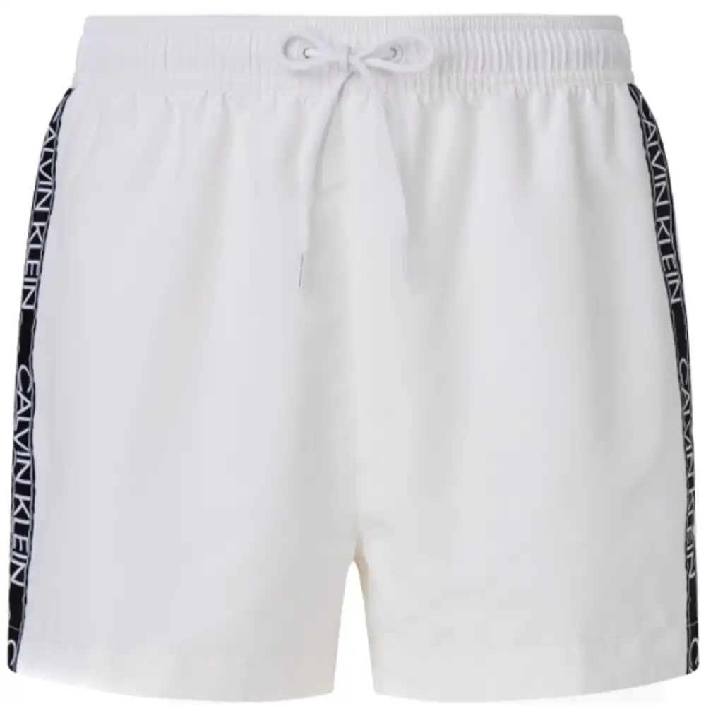 Short de bain homme Calvin Klein Drawstring Blanc - ZESHOES