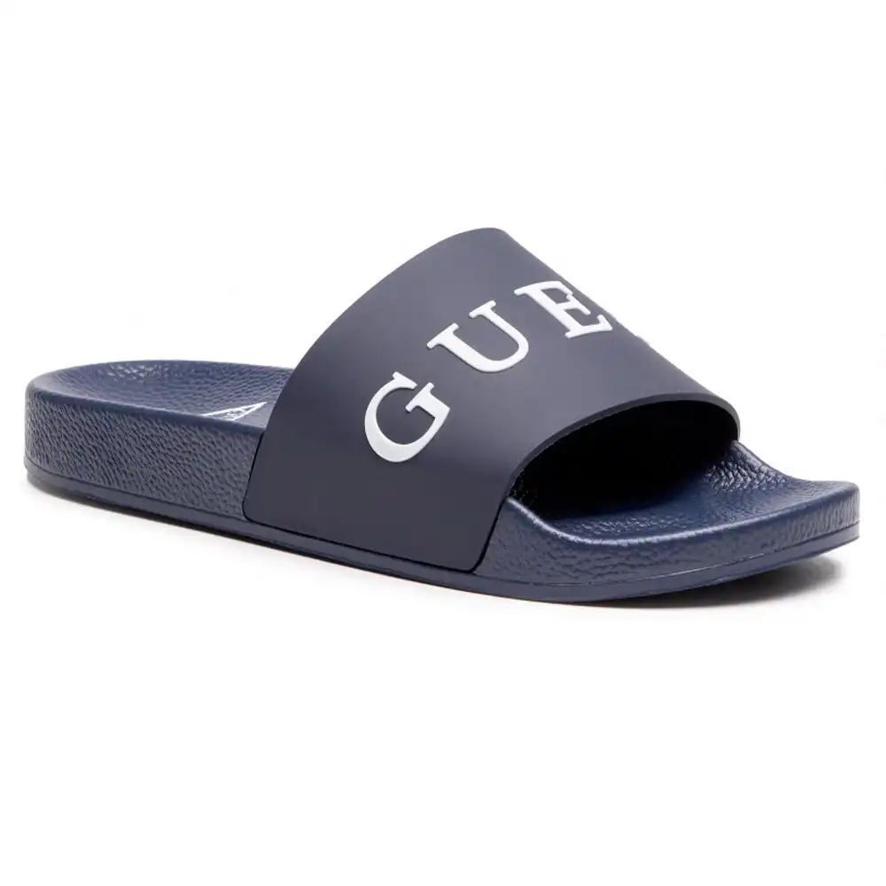 Claquette homme Guess Marine Bleu - ZESHOES Claquette homme Guess Marine Bleu - ZESHOES