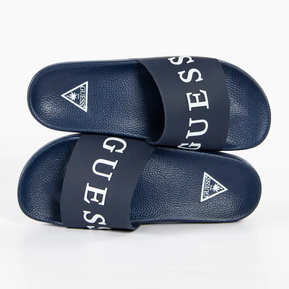 Claquette homme Guess Marine Bleu - ZESHOES Claquette homme Guess Marine Bleu - ZESHOES