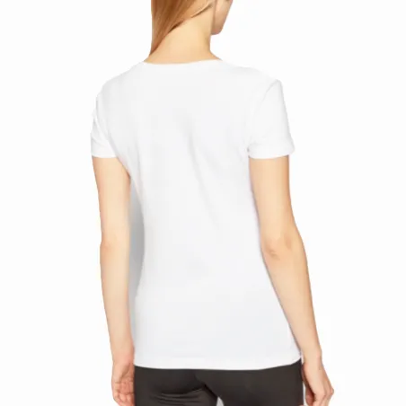Tee shirt manche courte femme Emporio Armani Blanc Star logo