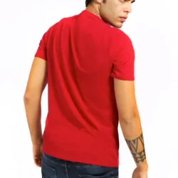 T shirt manche courte homme Guess Logo frontal stretch Rouge - ZESHOES T shirt manche courte homme Guess Logo frontal stretch Rouge - ZESHOES