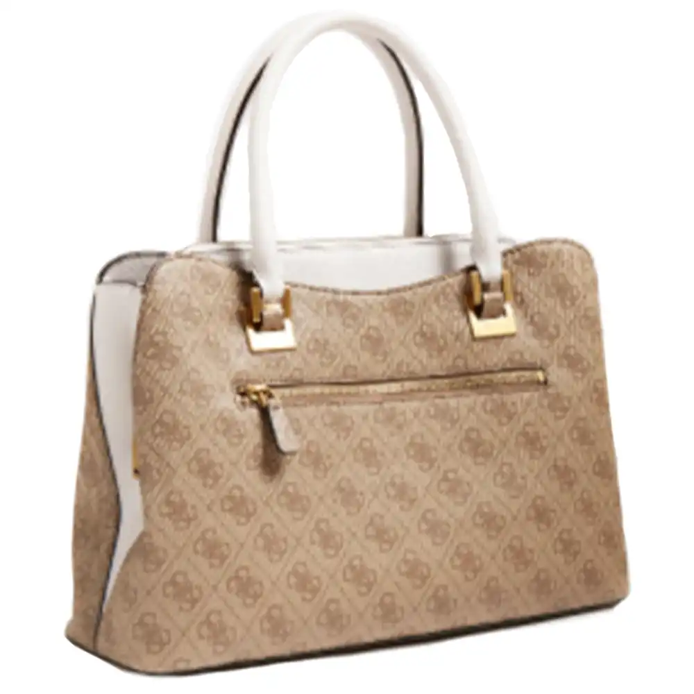 Sac a main femme Guess Mika logo 4g Marron - ZESHOES Sac a main femme Guess Mika logo 4g Marron - ZESHOES