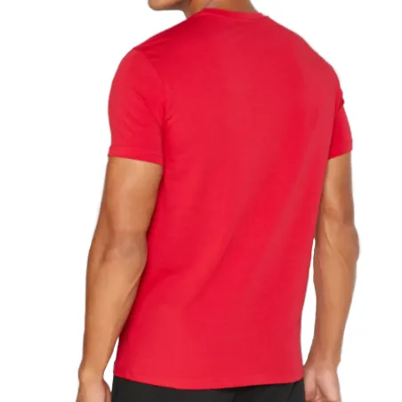 T shirt manche courte homme Emporio Armani Rouge Logo crew neck
