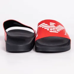 Claquette homme Emporio Armani beachwear Rouge - ZESHOES