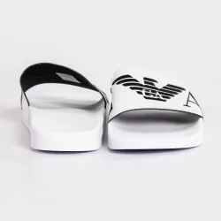 Claquette homme Emporio Armani beachwear Blanc - ZESHOES