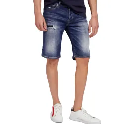 Short homme Guess Slim abrasions Jeans - ZESHOES
