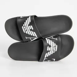 Claquette homme Emporio Armani beachwear Noir - ZESHOES