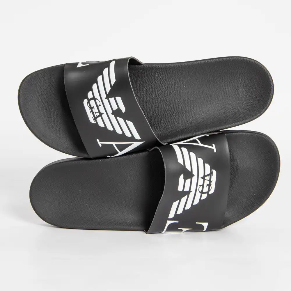 Claquette homme Emporio Armani beachwear Noir - ZESHOES